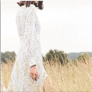 Free People Long Sleeve Button Down Sparrow Maxi